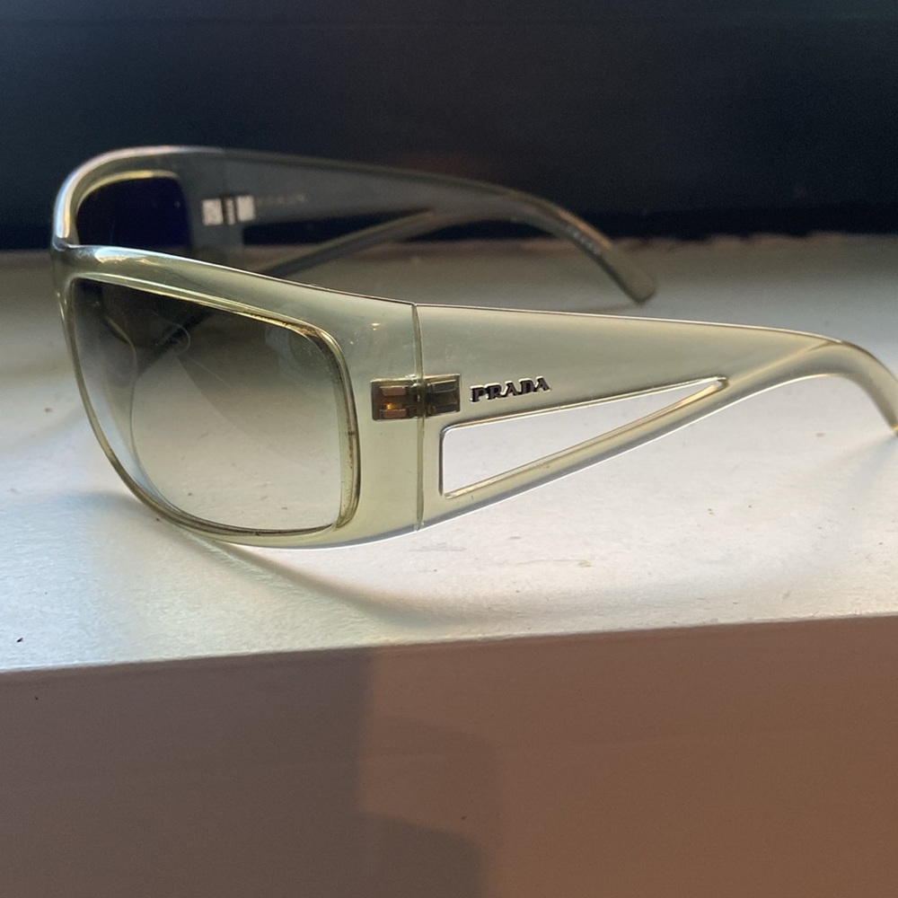 Authentic PRADA Oversized Wrap Sunglasses